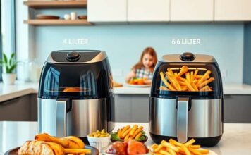 Air Fryer 4 ลิตร vs 6 ลิตร: เลือกไซส์ไหนไม่ซื้อแล้วมานั่งเสียดาย Air Fryer 4 ลิตร vs 6 ลิตร: เลือกไซส์ไหนไม่ซื้อแล้วมานั่งเสียดาย